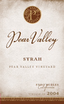 pear valley_2004_syrah